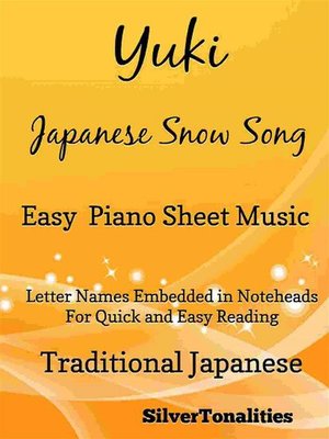 cover image of Yuki Japanese Snow Song Easy Piano Sheet Music